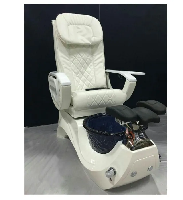 Nail Salon Furniture White Color Full Function Shiatsu Massage System