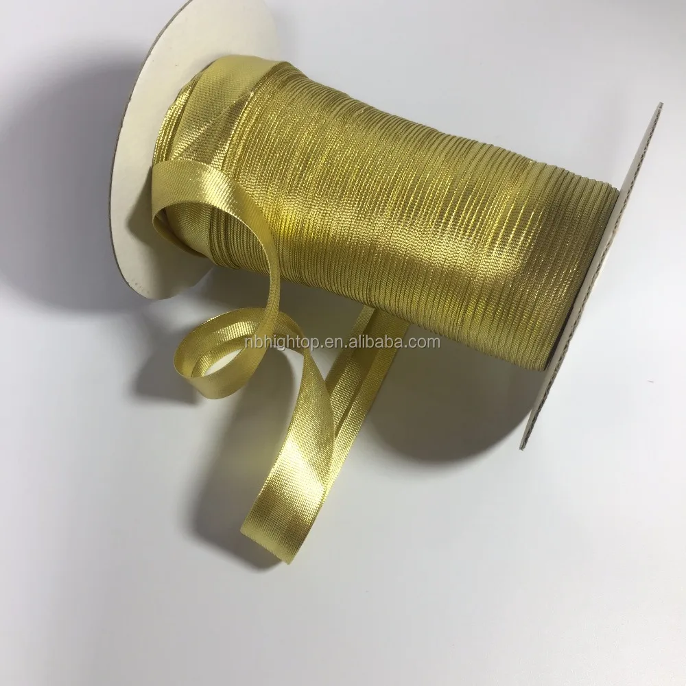25mm Plain Bias Binding - 127 Metallic Gold – Sewing Wholesale