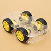 2017 New popular 4WD Smart Robot Car double layer Chassis Kits with Speed Encoder for UNO R3