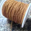 Raw Copper (brass) Flat Cable Chain Oval Link Jewelry Making, Brass Flat Cable Chain