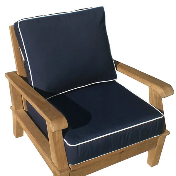 Stripe Edge Patio Garden Chair Pad And Cushion Deck Chair Cushions
