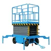 Heavy Duty Hydraulic Mobile Propelled Human Traction Scissor Lift Cheery Picker Warehouse Equipment with Fall Protection