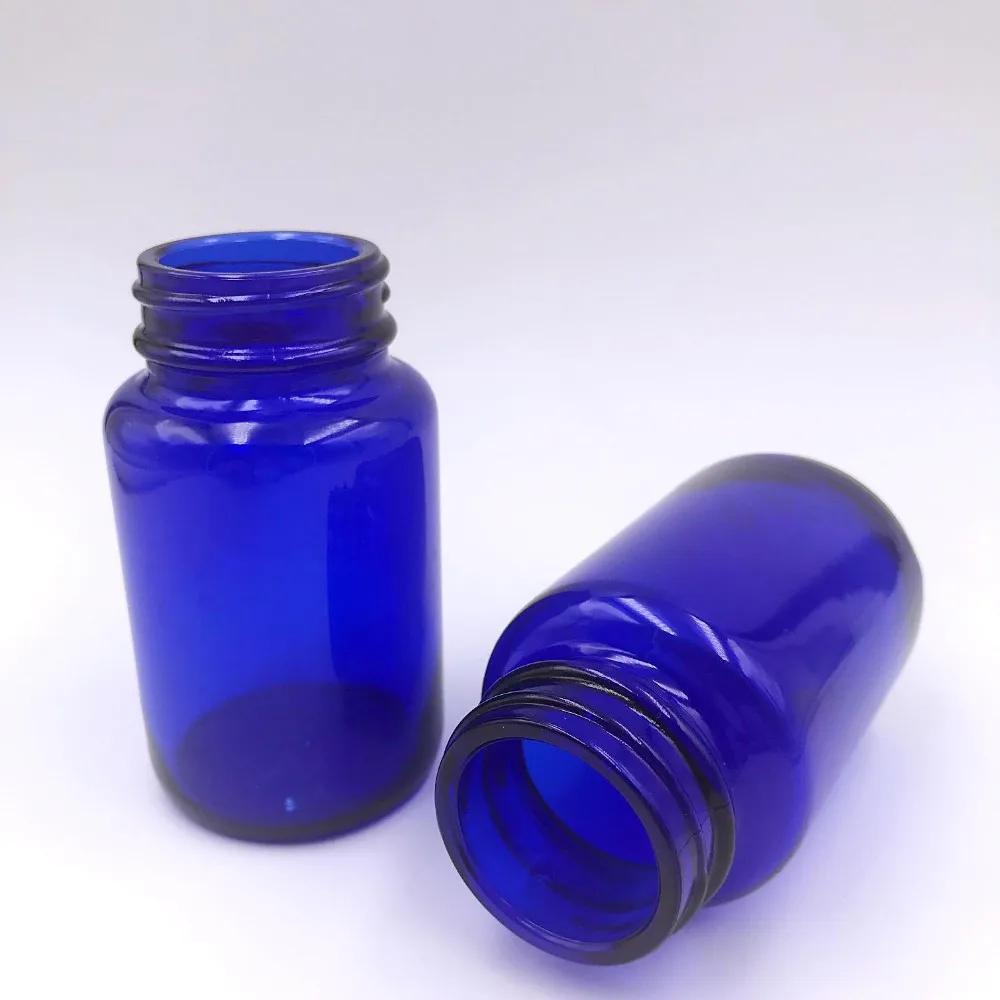 250ml Cobalt Blue Glass Packer Wide Mouth Bottle Capsule Pill Tablet Bottle Buy Cobalt Blue 4830