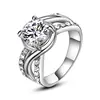 Classic Lady's 10KT Gold Filled White Wedding Ring