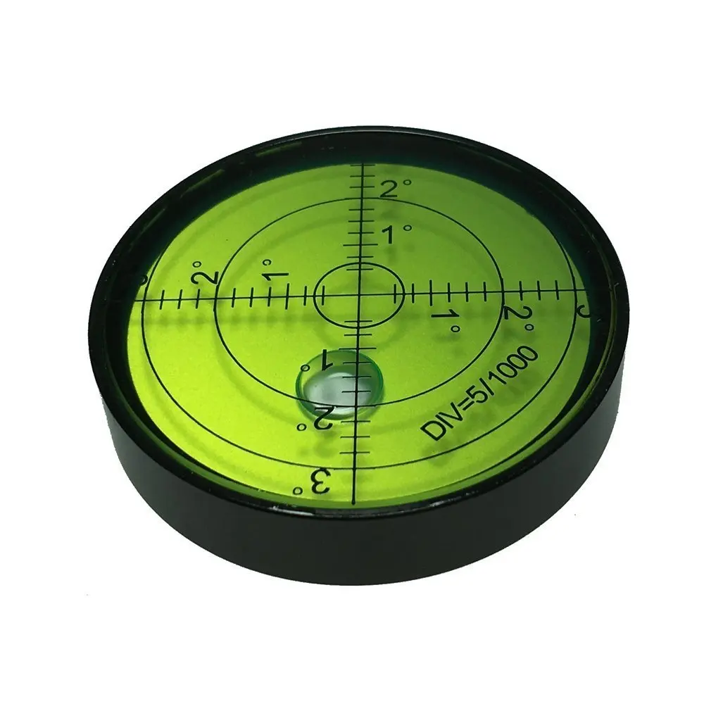 Driak 2PC 50mm Multipurpose Circular Bullseye Bubble Spirit Level With Mounting Hole