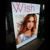 Double sided frame aluminum profile seg frame exhibition light box floor standing lightbox