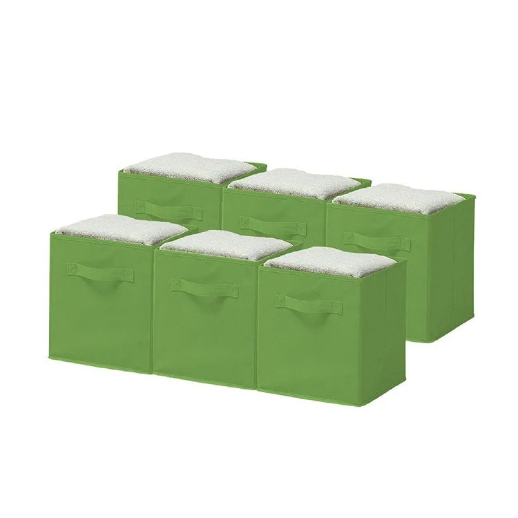 Cubo Multi Colores Caja De Almacenamiento De Tela Organizador - Buy