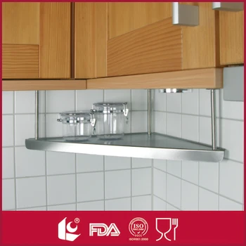 Produk Baru Panas Untuk 2016 Dinding Dapur Dipasang Stainless Steel Produk Baru Panas Untuk 2016 Dinding Dapur Dipasang Stainless Steel Rak Sudut Braket