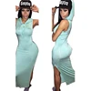 new arrival light blue sport hoodie cap dress split
