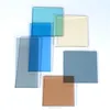 sunlight reflective 4-10mm blue tempered glass for outside wall