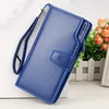 2019 New Korean China Suppliers Multifunction Card Holder Purse Zipper Long Style Famous Brand PU Leather Wallet