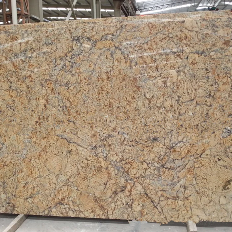 Golden Crystal Granite Polished Tiles And Slabs Beige Color Golden Crystal Granite Polished Tiles