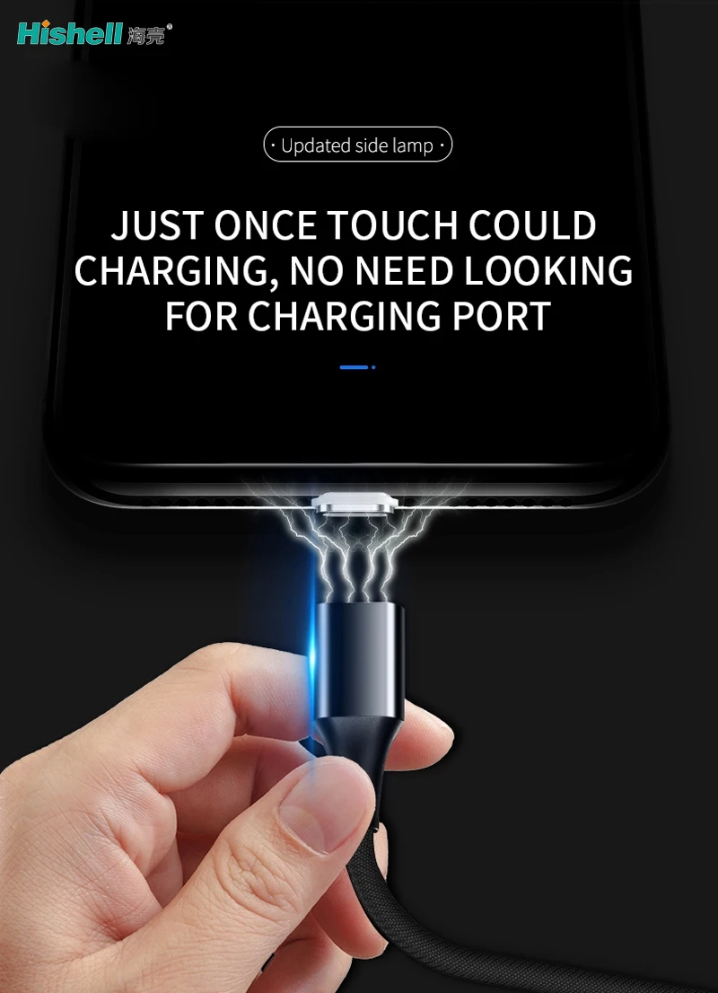 3.0A Fast Charging Magnetic Charging USB Cable For iPhone/Android/Type-C - ANKUX.COM