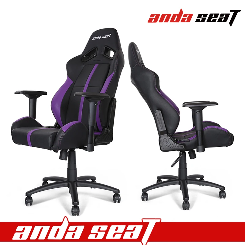 Andaseat Pro Gaming Chair Swivel Office Chair Black And Purple Ad7 Buy Office Chair Adjustable Office Chair Game Simulator Seat Product On Alibaba Com