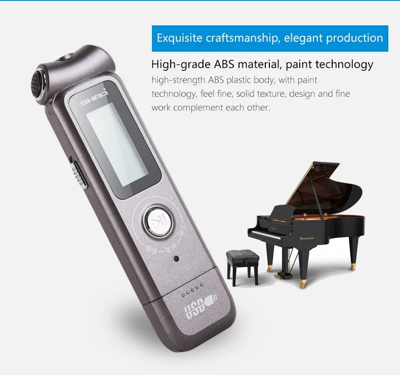 USB 8GB digital high quality sound recorder, background voice recorder