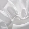 White Microfiber Polyester Bedsheet Fitted Bed Sheet