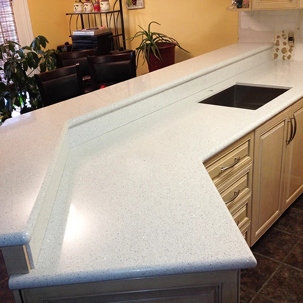 石英中国供应商纽星水晶白色台面