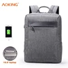 Aoking men bags office sac a dos backpack zaino waterproof usb charging business laptop backpack 15.6