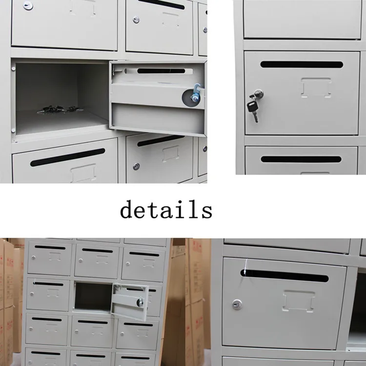 China Supply Commercial Antique 24 Doors Steel Apartment Building Mailbox