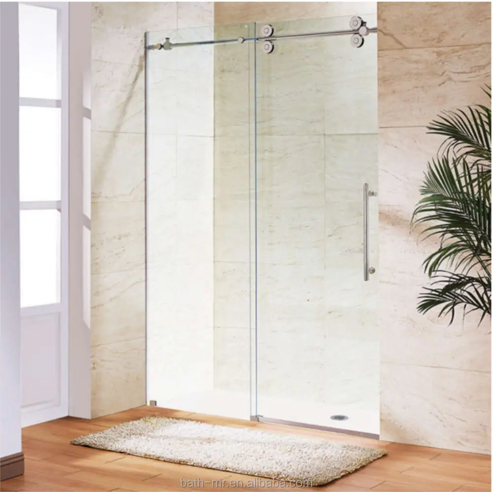 Double Hanging Rollers Sliding Shower Door Double Hanging Rollers Sliding Shower Door