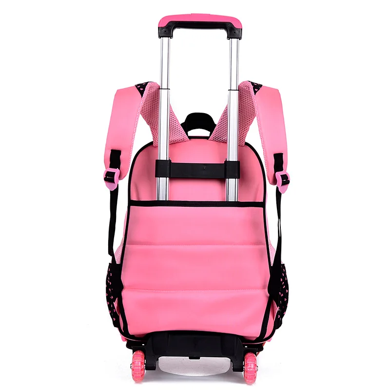 New Design Trolley Children School Bag For Girls,Kids Trolley School