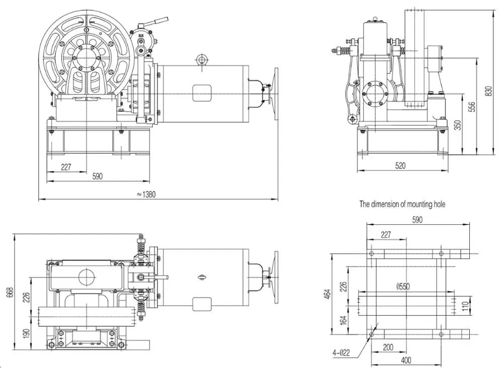 VVVF Roping 11 Elevator Traction Machine Pioneer Elevator Escalator
