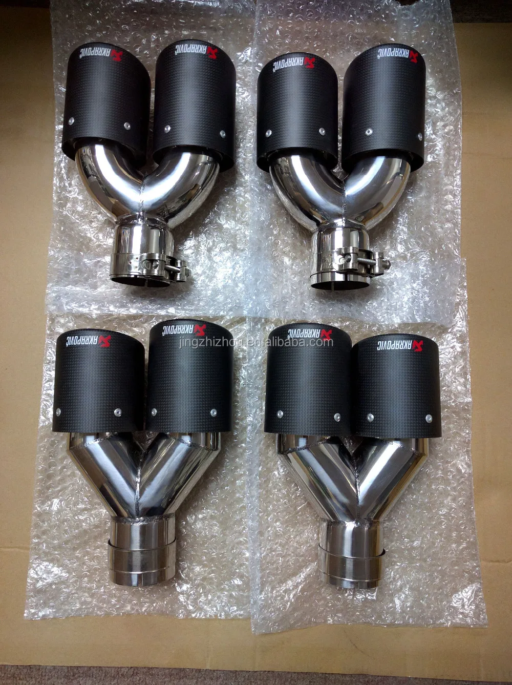 Jzz Custom Akrapovic Carbon Fiber Exhaust Tips Tail Pipe For Bmw E36