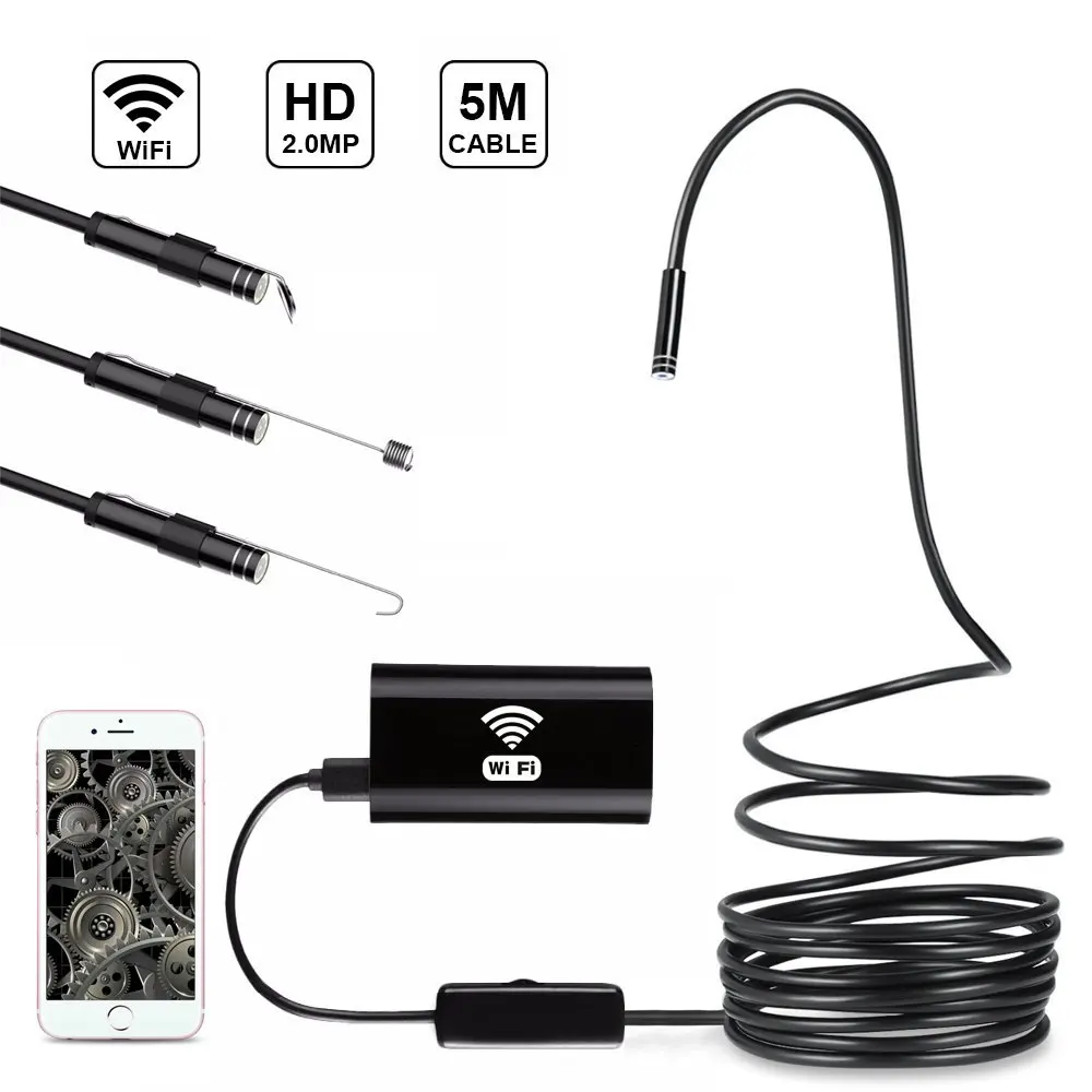 New Cheap Wifi Endoscope Camera F99 Hd 2.0 Mega 8mm Lens Waterproof