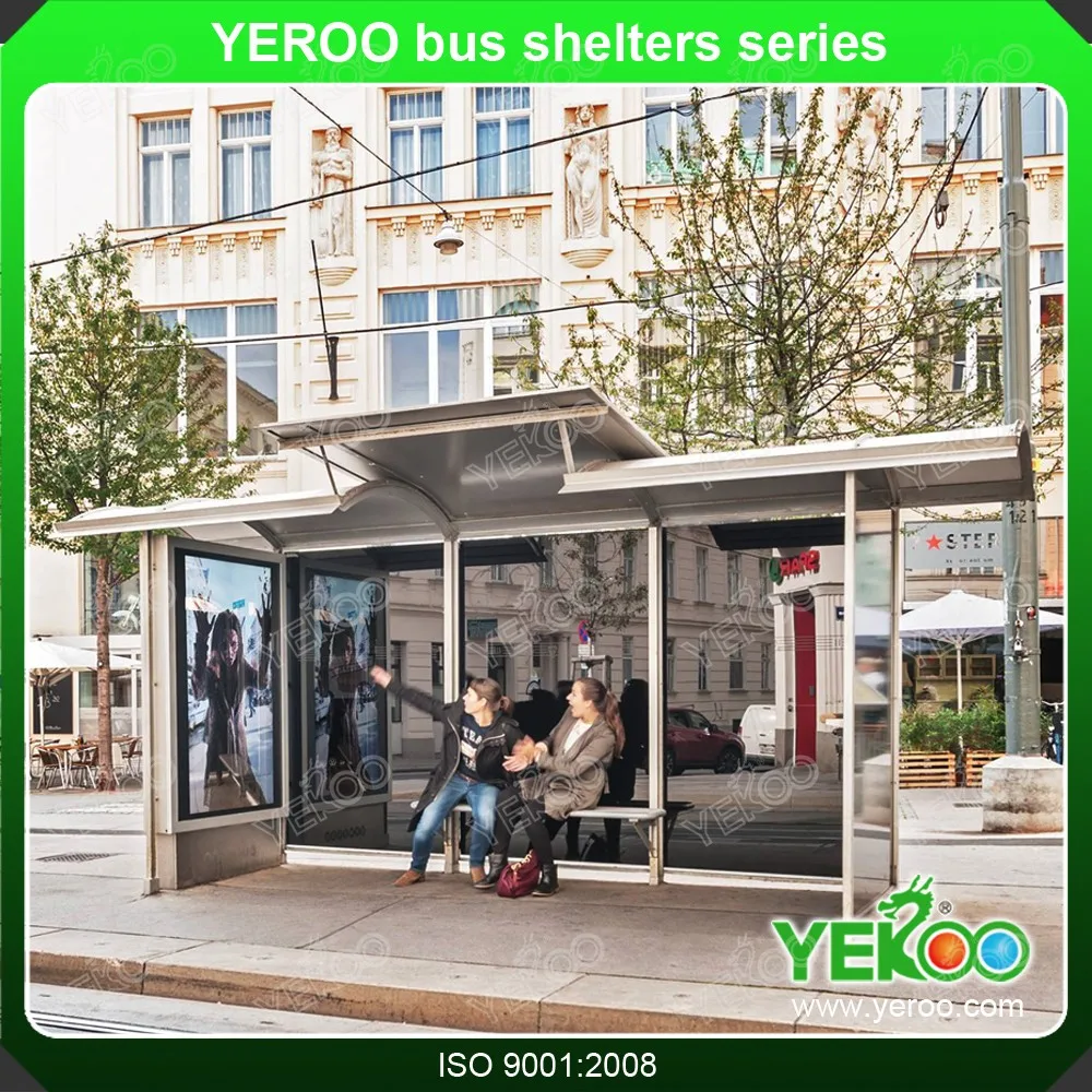 product-YEROO-Outdoor modern street furniture Bus Stop Shelter bus shelter-img-7