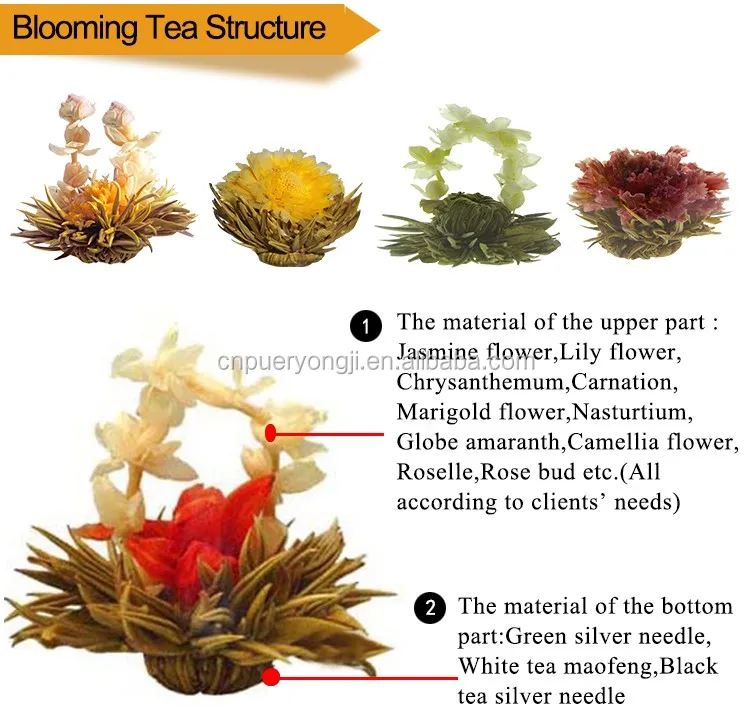 Fda Approved Wholesale Fresh Loose Tea Blooming Flower Antioxidant