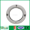 high quality central pivoting outward fixed round half circle top opening window