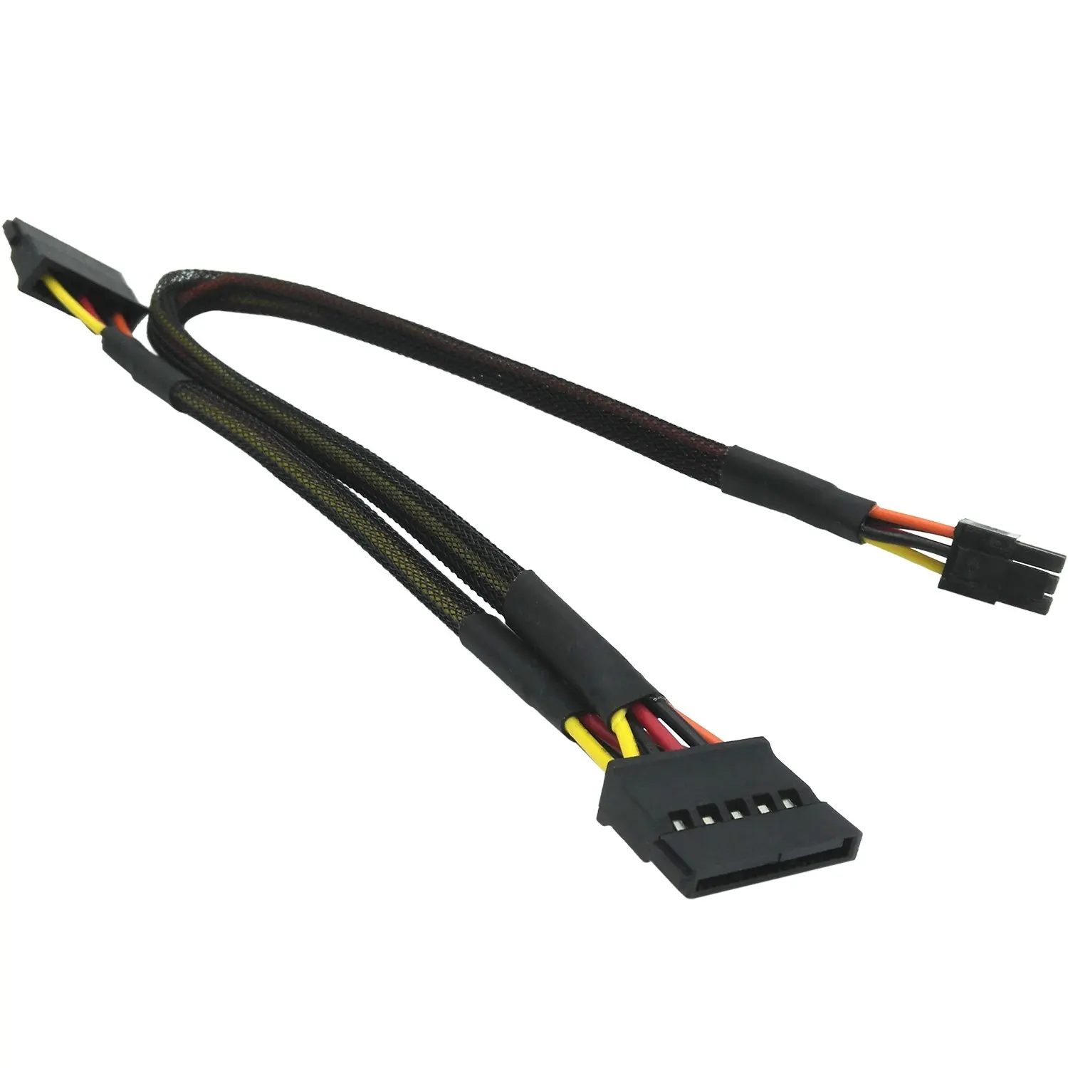 COMeap 3-Pack 30cm Motherboard ATX 4 Pin to SATA Hard Drive HDD Power Adapter Cable for Lenovo 12-inch