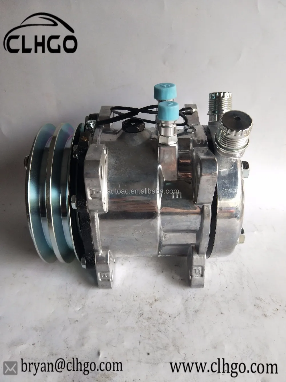 505 6pk 125mm Sanden Auto Universal Ac Compressor 12v/24v Universal