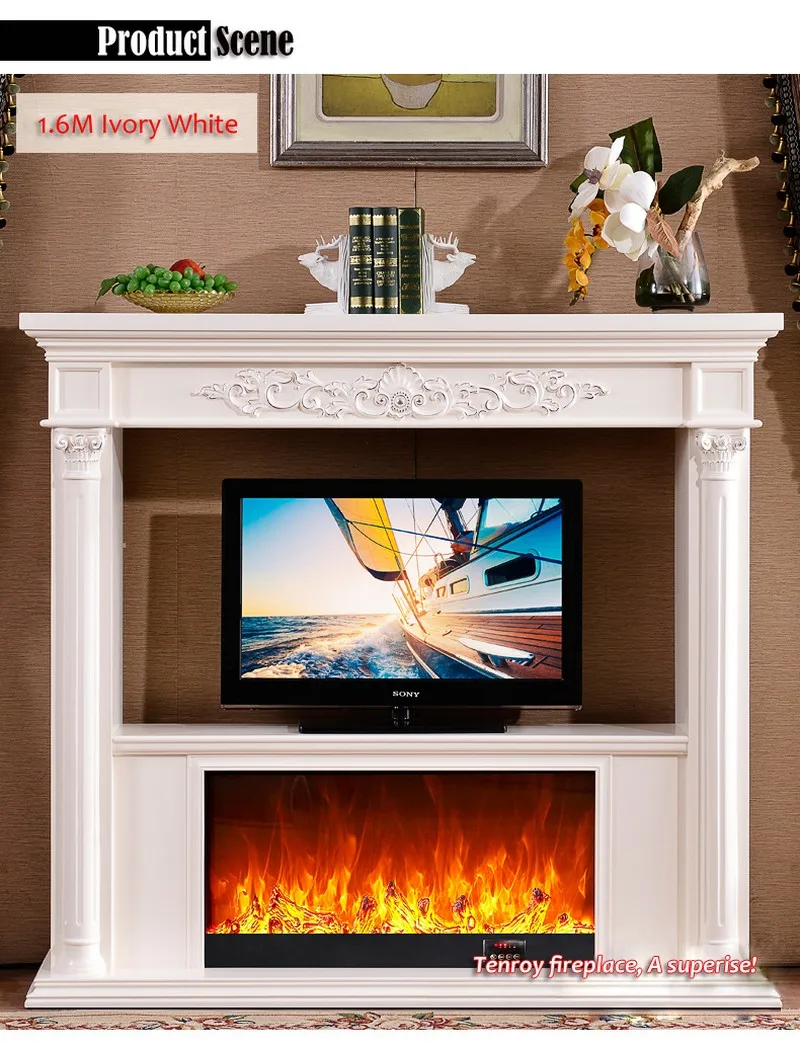 American Simplicity 1 8m Dimensional Carved Log Decorative Heating