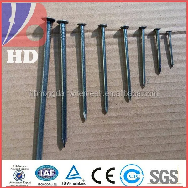 All Sizes Length Roofing Nails With Flat Head In Smooth Shank Buy