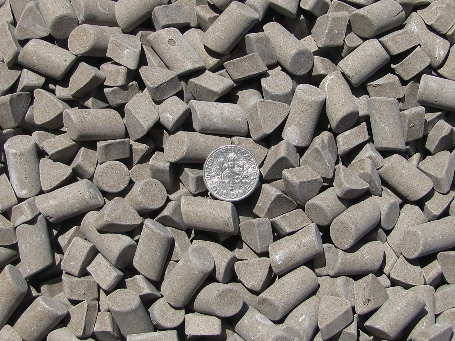 3//16 X 3//8 /& 3//8 X 5//8 Mixed Polish Non-Abrasive Ceramic Tumbling Tumbler Tumble Media 5 Lb