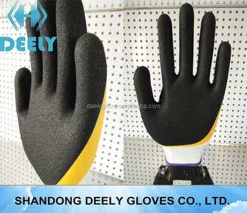 liner 13g spandex cotton nitrile larger gloves