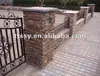 Outdoor slate stone pillar