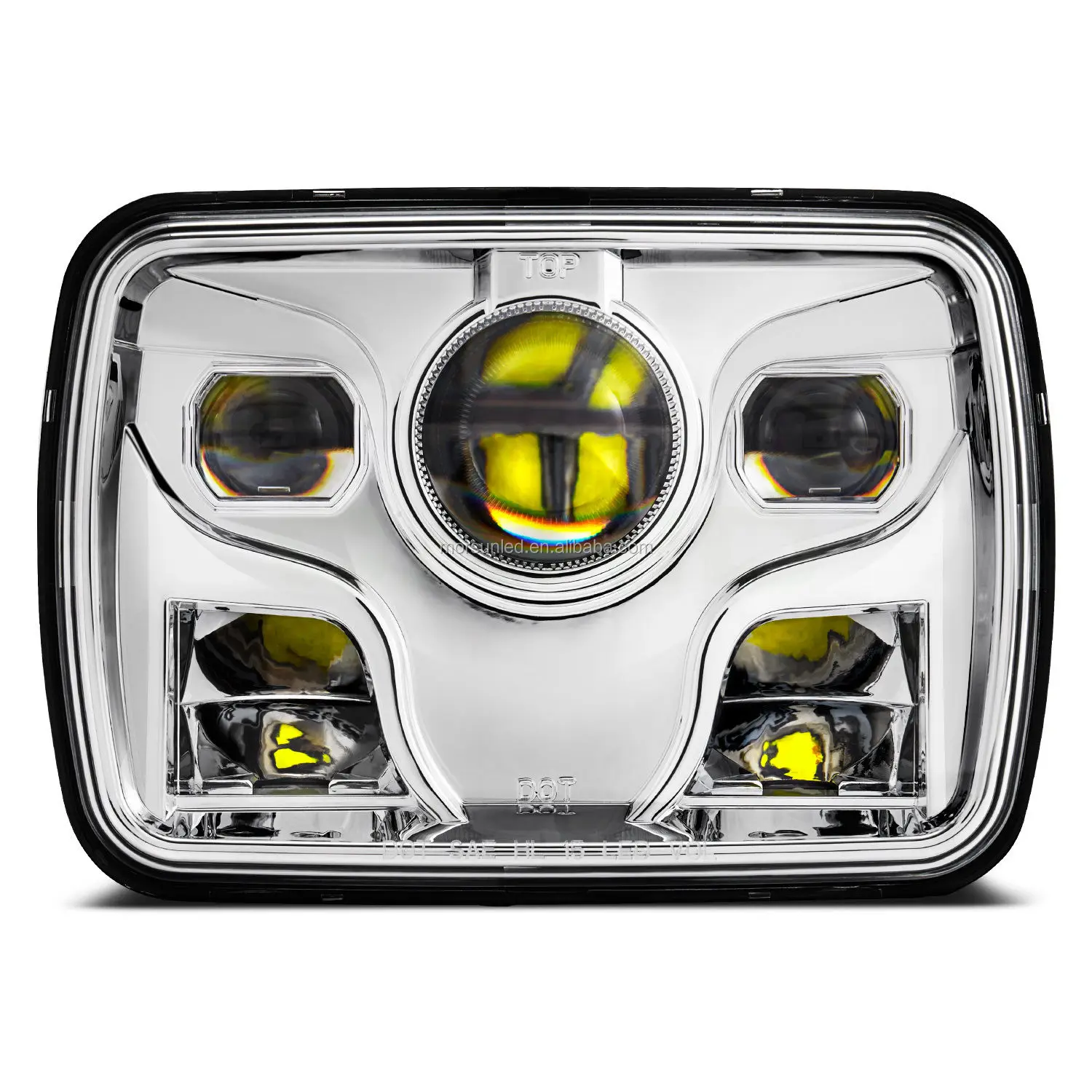 Morsun For Jeep Cherokee Xj Auto Car Led Lights 5x7 Headlight H4 Led