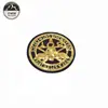 Golden Round Stamp Sequin Patch Custom Various Types Of Patches General Used Stamp Patch For Uniforms