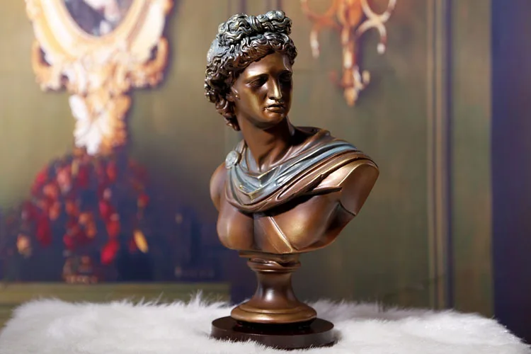 Custom Realistic Male Copper Resin Bust Sculpture Buy Copper Male