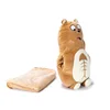 2020 wholesale custom 3 in 1 baby blanket pillow care teddy bear hand warmer