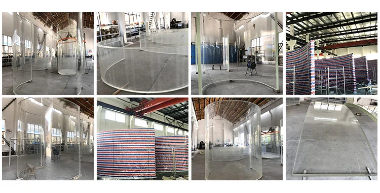 Ocean Park Large Custom Made Saltwater Aquarium, Clear Square Large Acrylic Aquarium Lucite Acrylic Fish Tank& AQUARIUMS Plastic