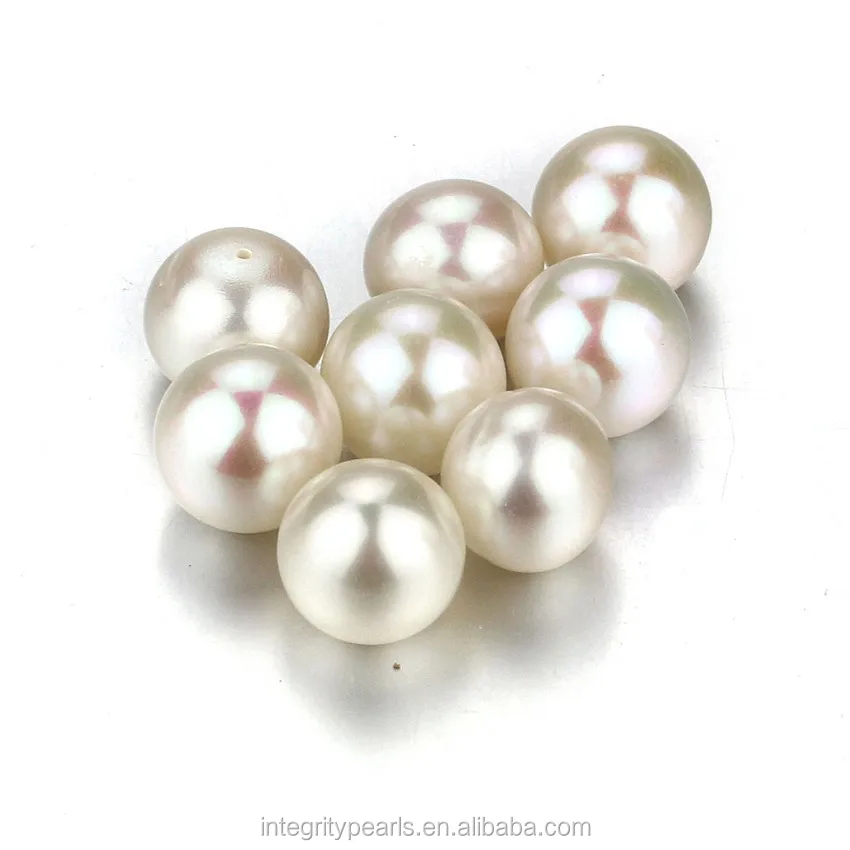 11-11.5mm Large Size Semi Round Natural Pearl Bead Loose Pearl Cultured ...