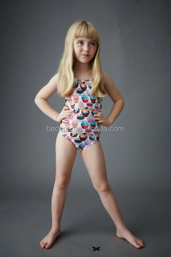 Hot Little Girls Swimwear Custom Design Pattern Kids 