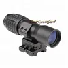 Funpowerland Tactical Airsoft 4X Magnifying Focus Adjusted With Flip Up Mount Scope Holographic Sight For Hunting Shoo
