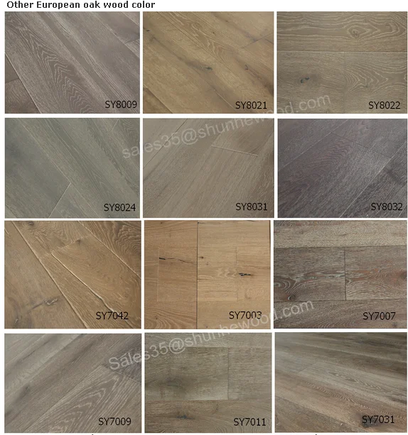 3mm/4mm/6mm Top Layer Rustic Wide Plank White Oak Parquet Unfinished