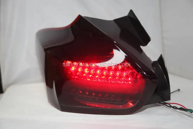 New for Focus 3 LED Strip Tail Lamp for FORD Hatchback 2015-2017 year dark red