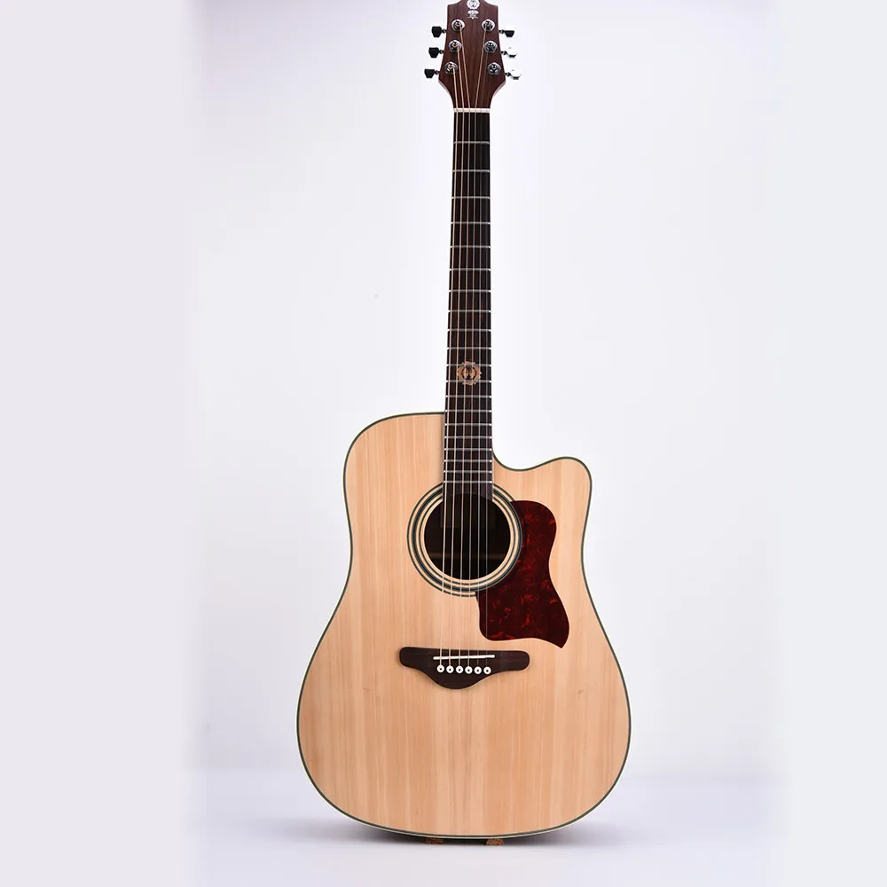 hun-3sd 41英寸固体 sitka spruce top steadn cuatway 原声吉他