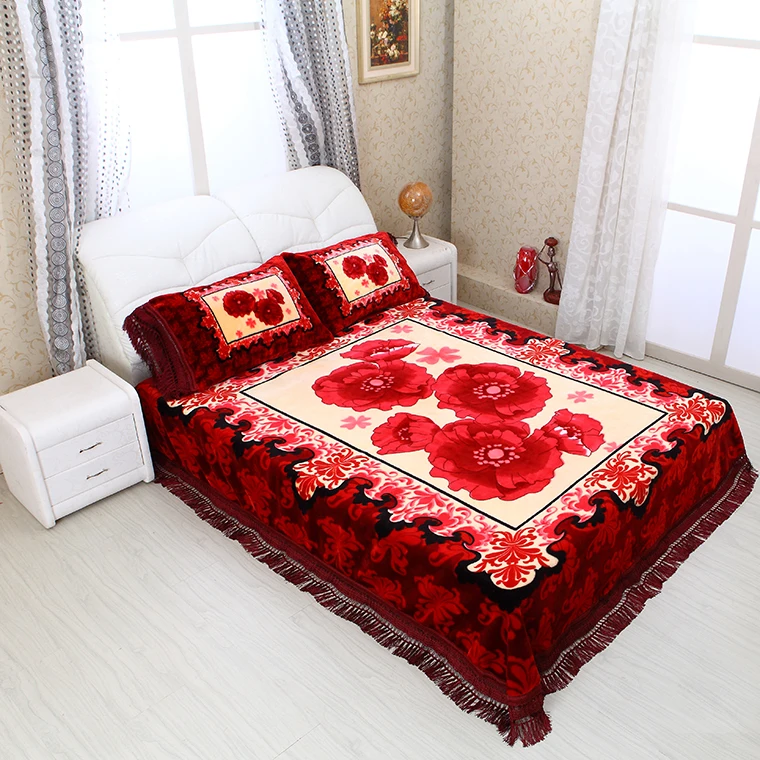 Otsukeori Classic Dubai Double Ply 100 Polyester Blanket Korean Style